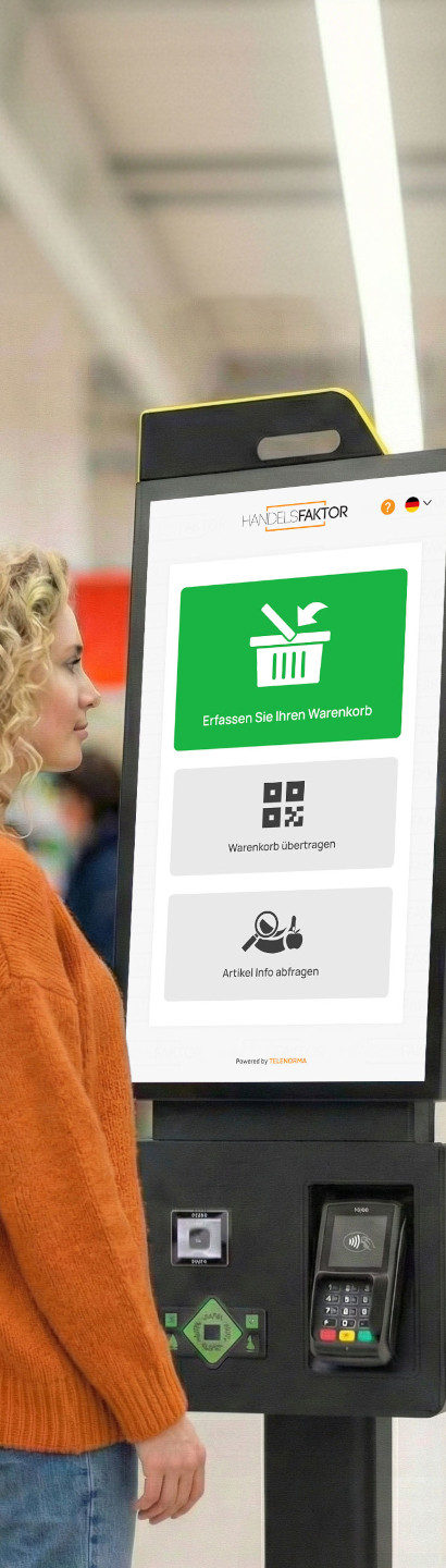 Self-Checkout-Terminal im Einzelhandel